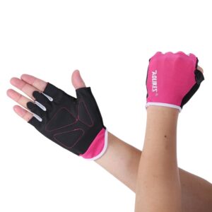 Перчатки для фитнеса и бодибилдинга AOLIKES, розовые