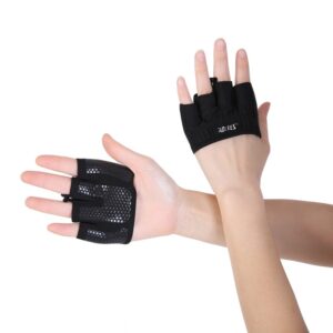 Женские антискользящие укороченные перчатки, черные