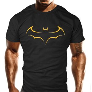 Мужская футболка для фитнеса Бэтмен, черная