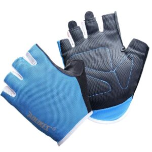 Перчатки для фитнеса и бодибилдинга AOLIKES, голубые