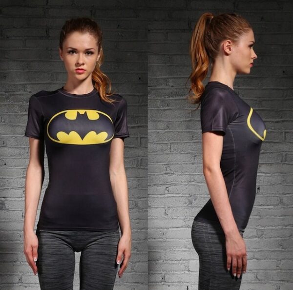 Женская футболка для фитнеса Бэтмен