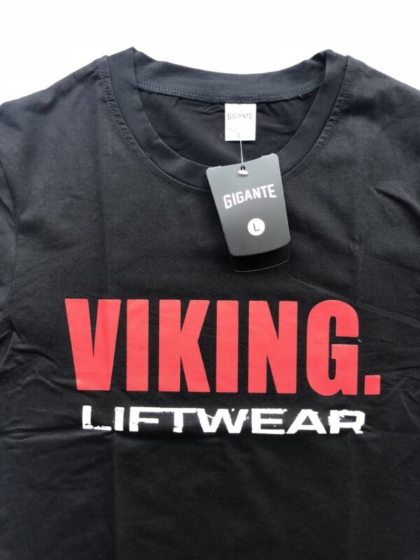 Мужская футболка для фитнеса и бодибилдинга VIKING, черная